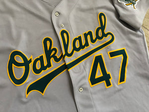 Vintage Oakland Athletics Game Worn Russell Athletic Baseball Jersey, Size 48, XL