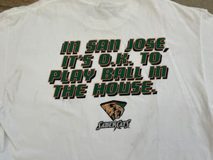Vintage San Jose Sabercats No Fear Arena Football Tshirt, Size XL