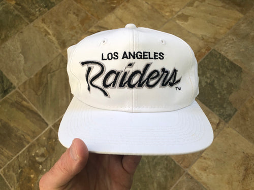 Vintage Los Angeles Raiders Sports Specialties Script SnapBack Football Hat