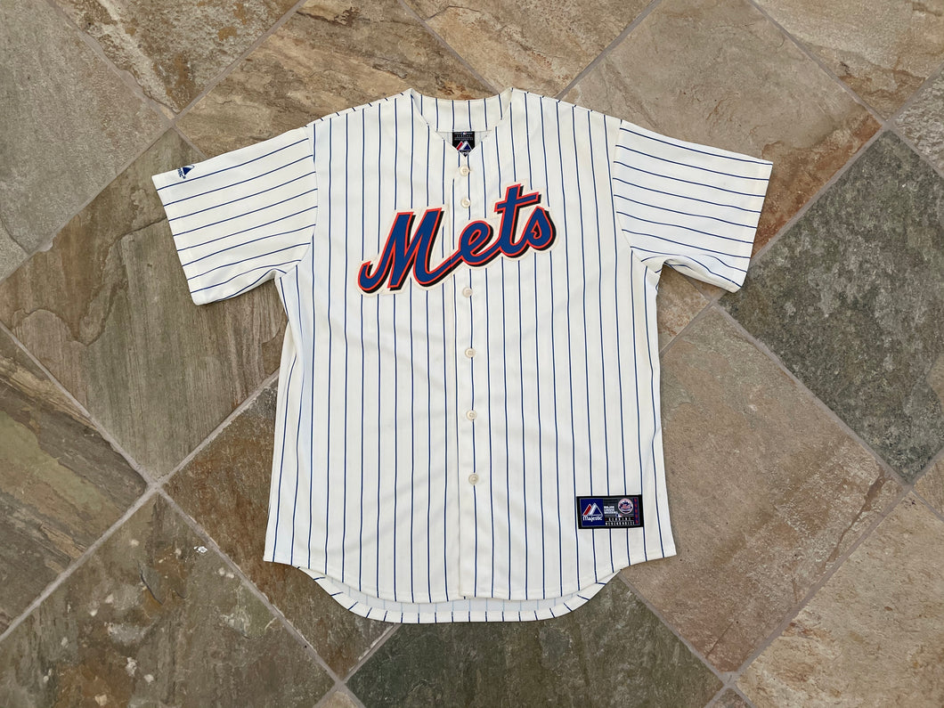 Vintage New York Mets Ike Davis Majestic Baseball Jersey, Size Large