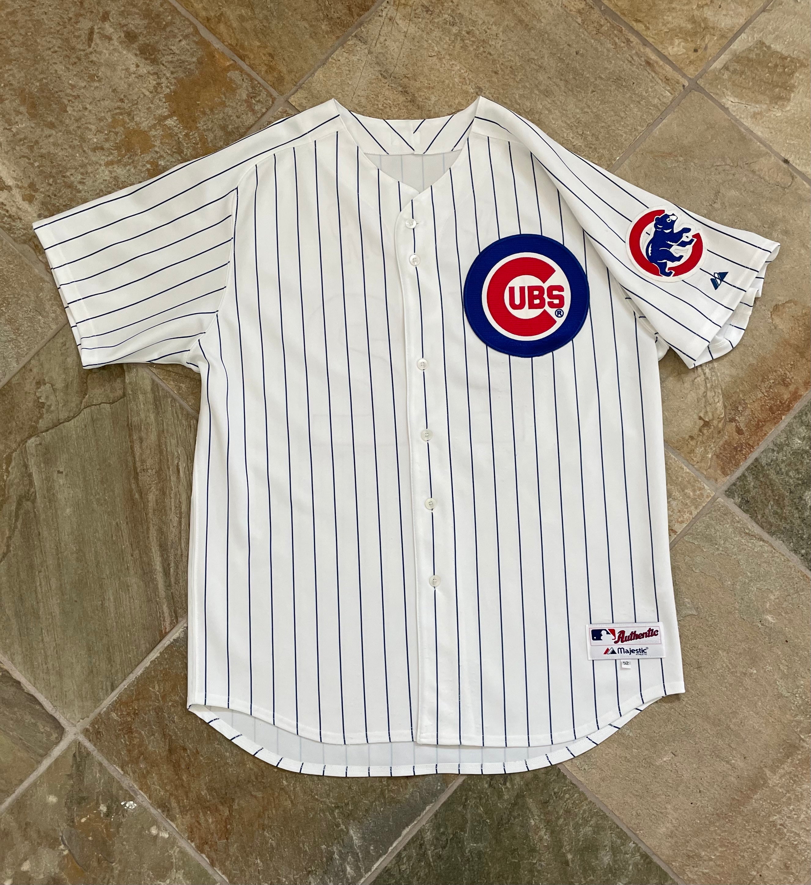 MLB-CHICAGO CUBS-MARK PRIOR-JERSEY-MAJESTIC-SIZE 2X-BUTTON DOWN-SEWN TWILL