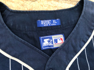 Vintage New York Yankees Starter Pin Stripe Baseball Jersey, Size XL