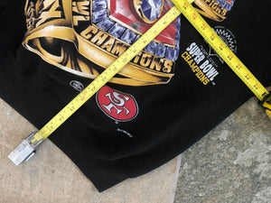 Vintage San Francisco 49ers Super Bowl Rings Football Sweatshirt, Size XL