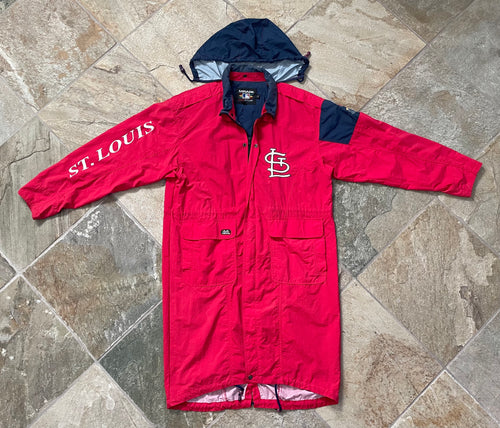 Vintage St. Louis Cardinals Mirage Trech Rain Baseball Jacket, Size Medium