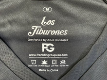 Load image into Gallery viewer, San Jose SJ Sharks Los Tiburones Latin heritage stadium giveaway SGA Hockey Jersey, Size Medium