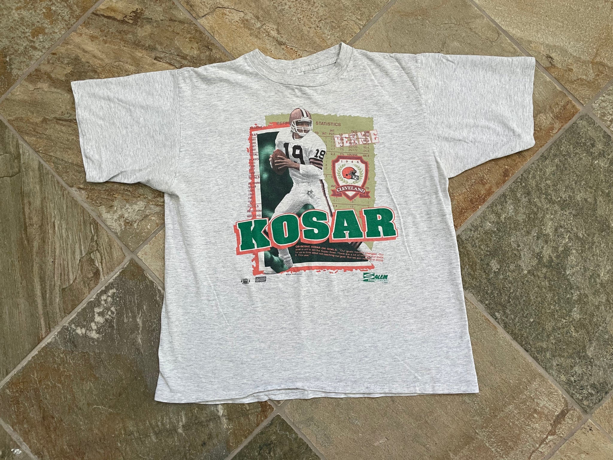 Vintage Cleveland Browns Shirt // Bernie Kosar Caricature 