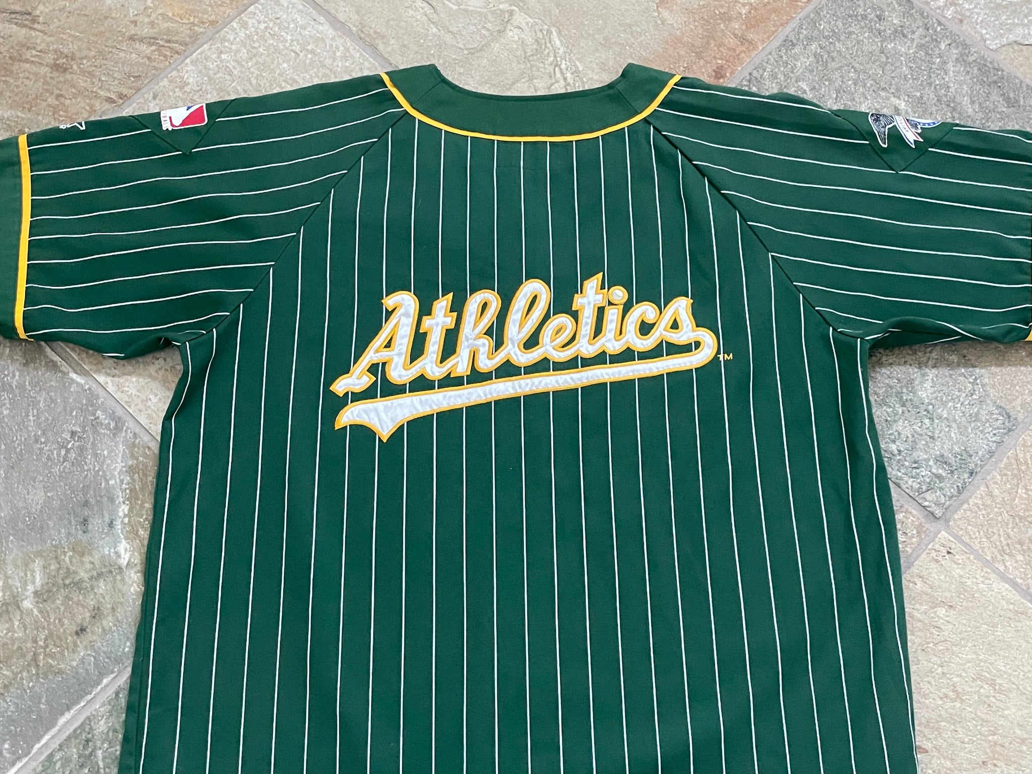 Vintage Oakland Athletics Starter Baseball Jersey, Size Large