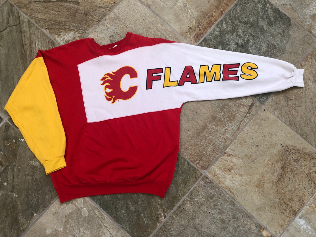 Vintage Calgary Flames Modini Hockey Sweatshirt, Size Large