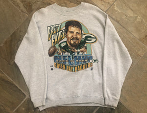 Vintage Green Bay Packers Brett Favre Football Sweatshirt, Size XL