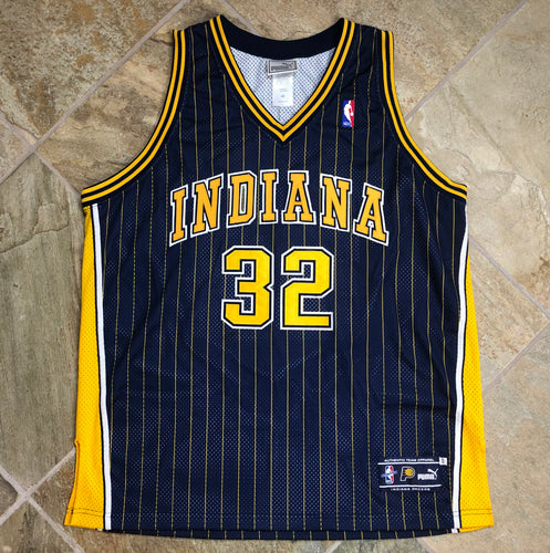 Vintage Indiana Pacers Dale Davis Puma Authentic Basketball Jersey, Size 48, XL