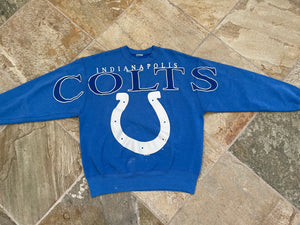 Vintage Indianapolis Colts Magic Johnson Football Sweatshirt, Size Large