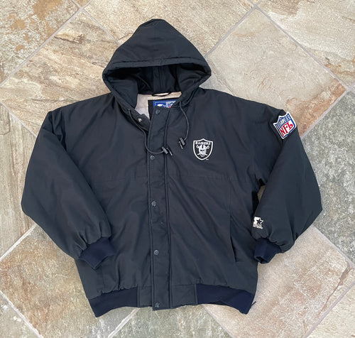 Vintage Los Angeles Raiders Starter Parka Football Jacket, Size Medium