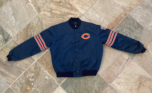 Vintage Chicago Bears Starter Satin Football Jacket, Size XL