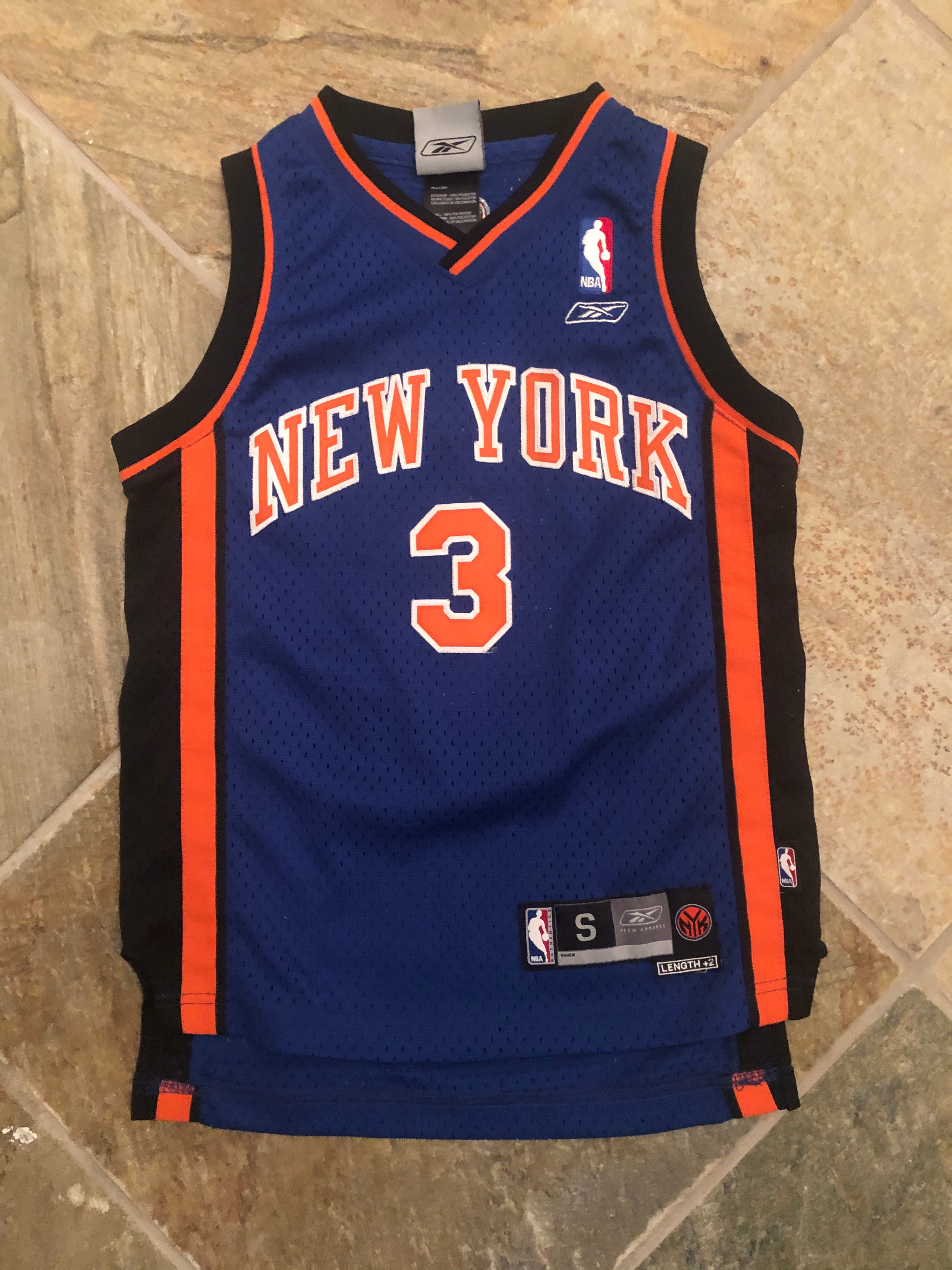 NBA New York Knicks Stephon Marburyジャージ VTG Majestic Stephon Marbury #3 New York Knicks NBA