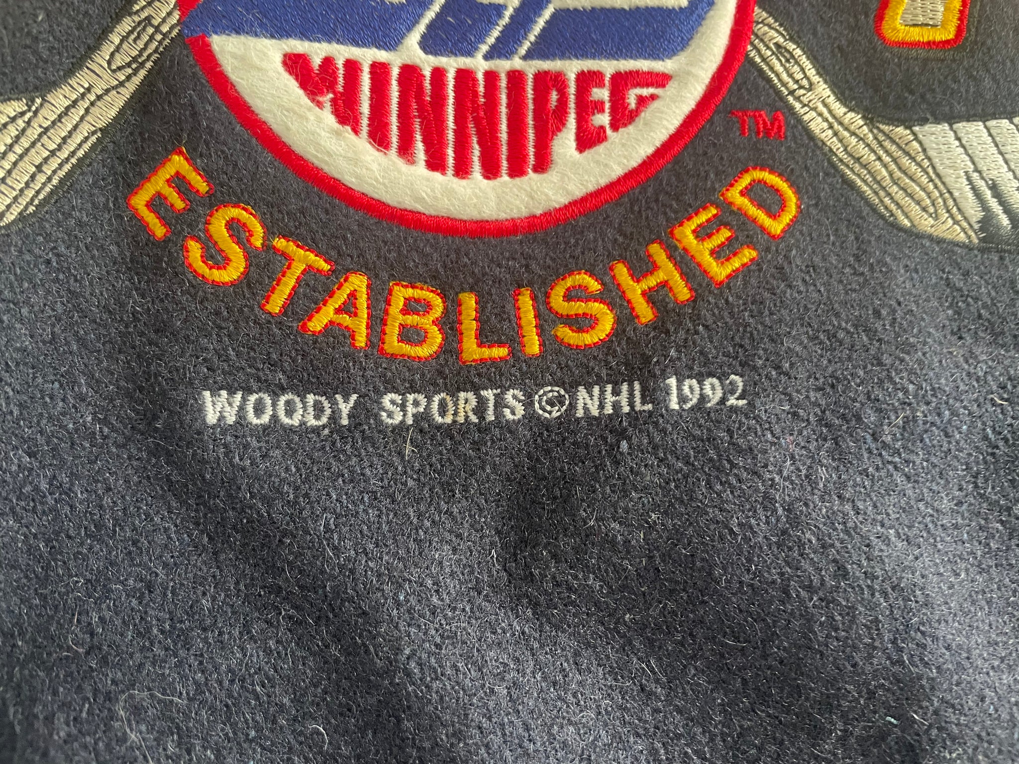 Winnipeg Jets Sweatshirt Jets Tee Hockey Sweatshirt Vintage 