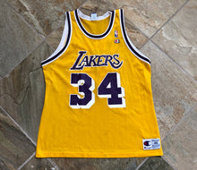 Load image into Gallery viewer, Vintage Los Angeles Lakers Shaquille O’Neal Champion Basketball Jersey, Size 48, XL