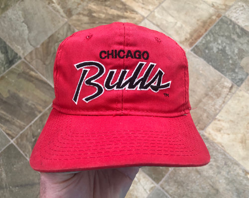 Vintage Chicago Bulls Sports Specialties Script SnapBack Basketball Hat