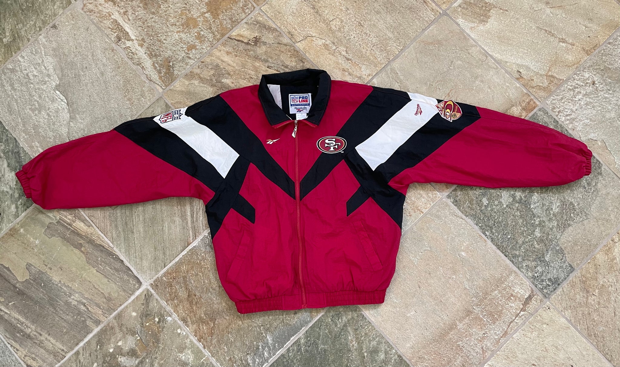 Vintage San Francisco 49ers Reebok Windbreaker Football Jacket, Size M –  Stuck In The 90s Sports