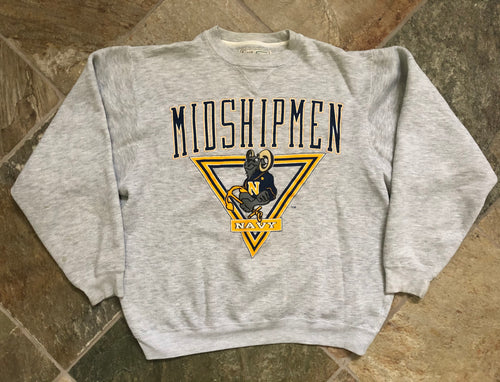 Vintage Navy Midshipmen Galt Sand College Sweatshirt, Size Large