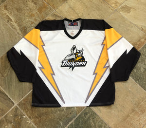 Vintage Stockton Thunder SP ECHL Hockey Jersey, Size Large