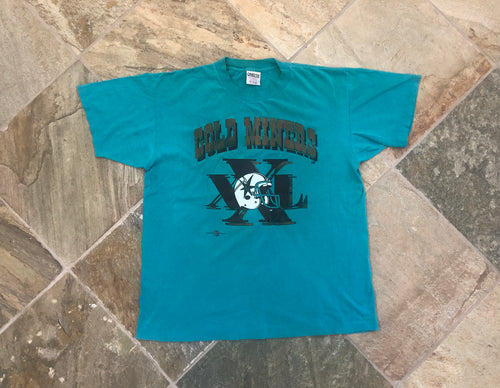 Vintage Sacramento Gold Miners CFL Football Tshirt, Size XL