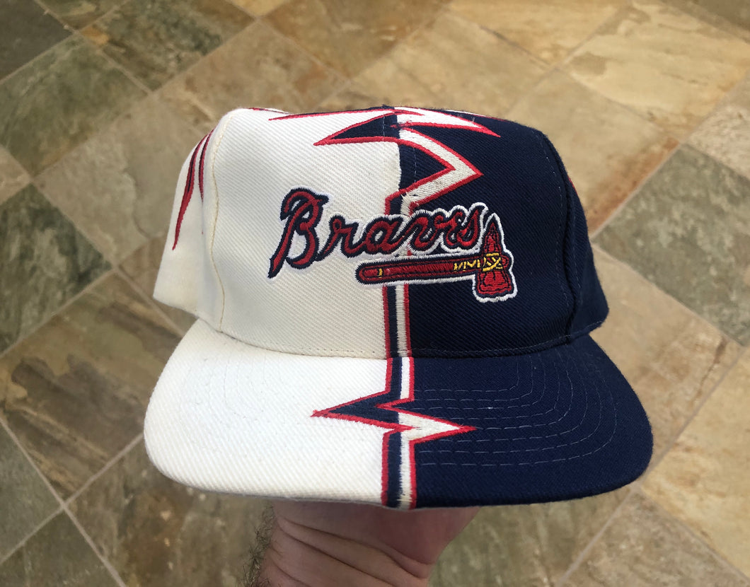 Vintage Atlanta Braves Starter Shockwave Strapback Snapback Baseball Hat