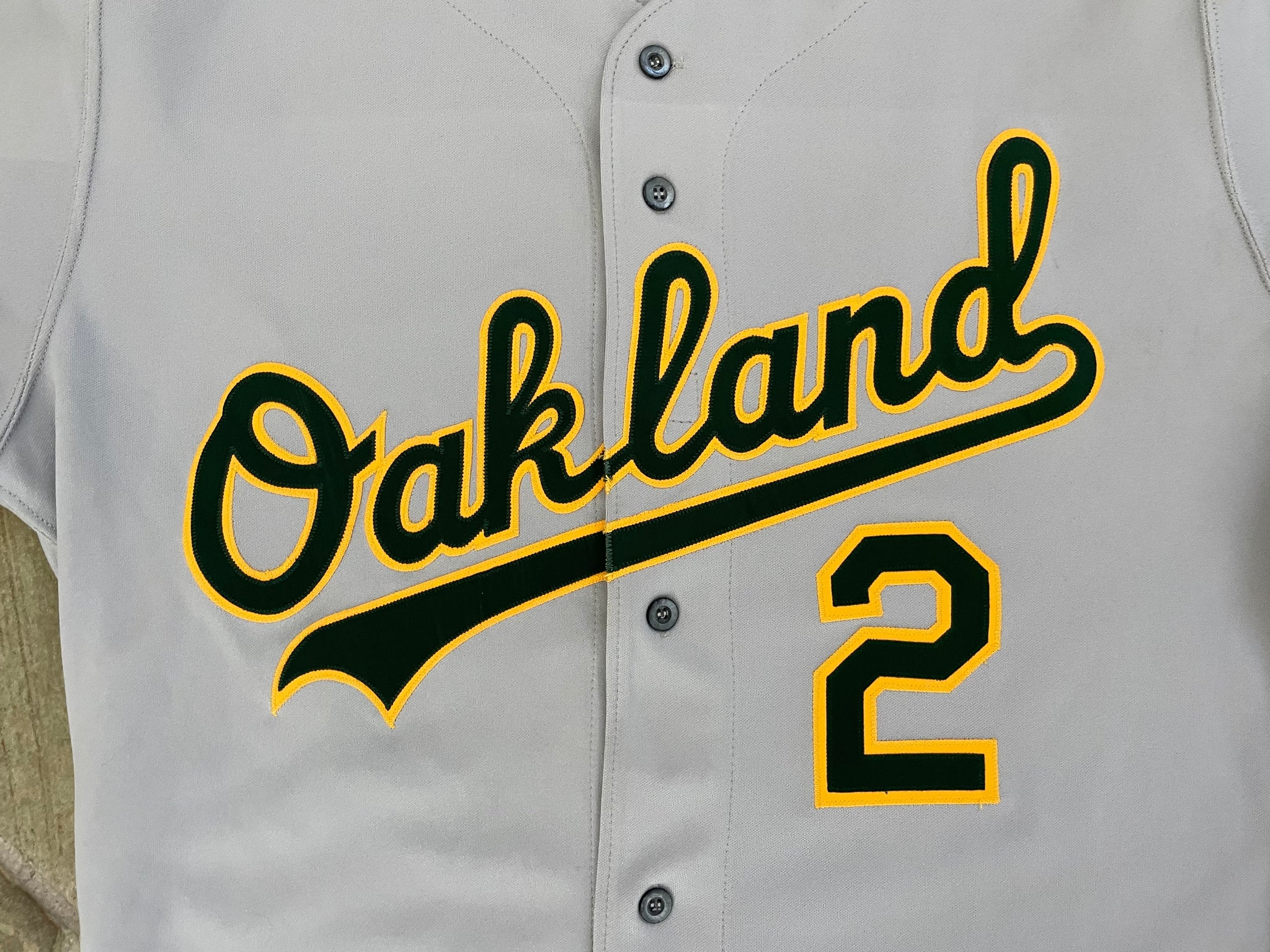 Vintage Oakland Athletics Jose Ortiz Rawlings Game Worn Baseball