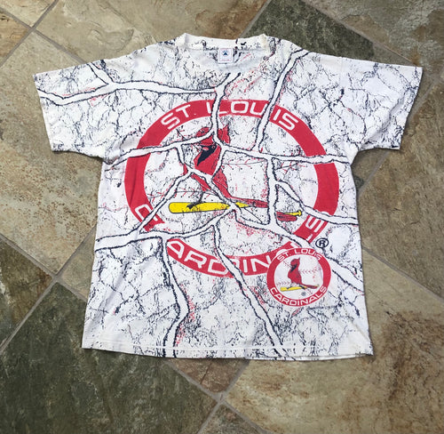 Vintage St. Louis Cardinals Collision Baseball Tshirt, Size Large