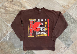 Vintage Cleveland Browns Central Division Champs Football Sweatshirt, Size medium