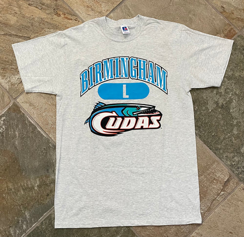 Vintage Birmingham Barracudas CFL Russell Football Tshirt, Size Large