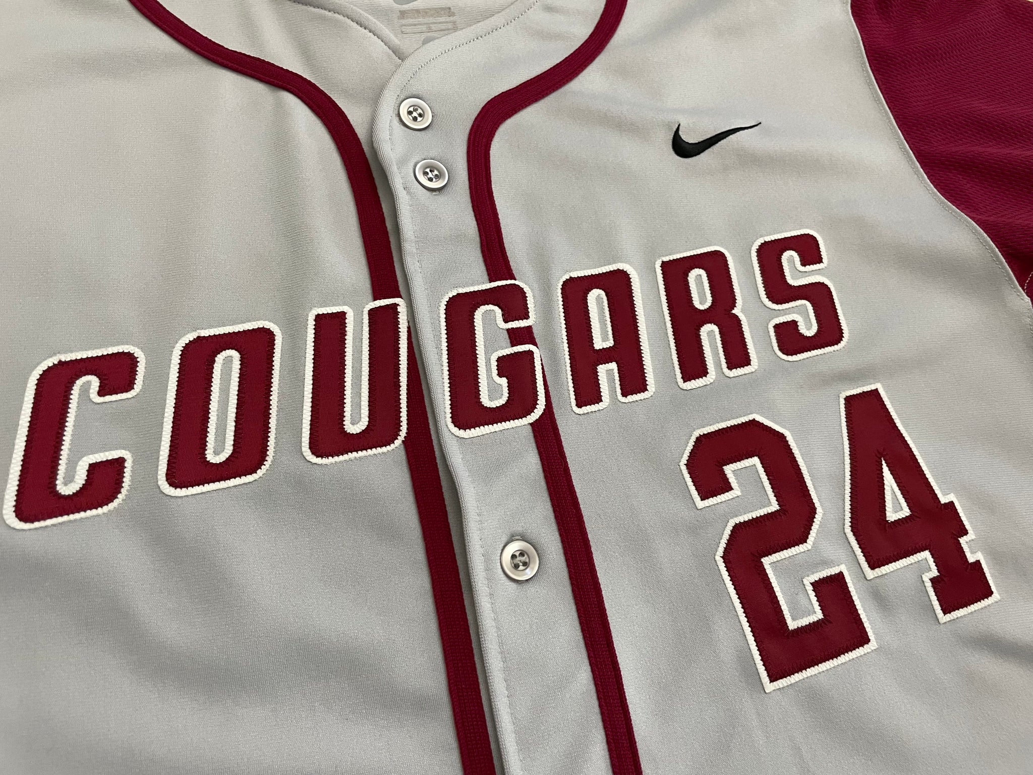 Washington State Cougars NCAA Nike Numbered Baseball Jersey