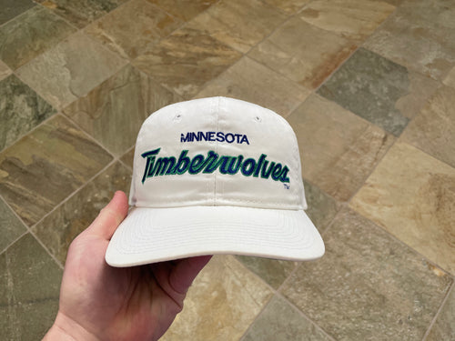 Vintage Minnesota Timberwolves Sports Specialties Script Snapback Basketball Hat