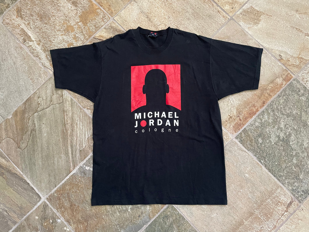 Vintage Chicago Bulls Michael Jordan Cologne Basketball Tshirt, Size XL