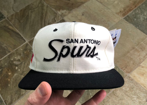 Vintage San Antonio Spurs Sports Specialties Script Snapback Basketball Hat