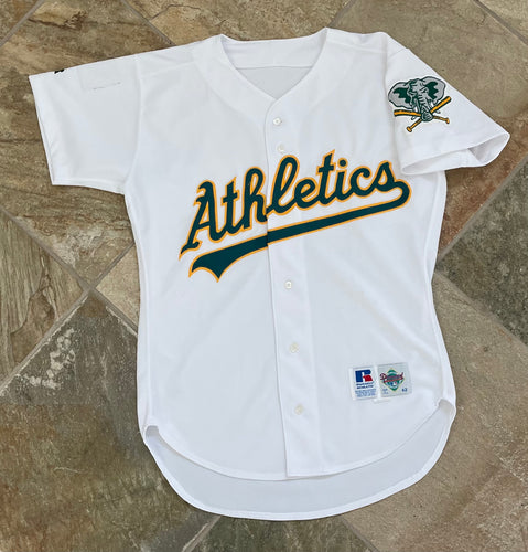 Vintage Oakland Athletics Game Worn Russell Baseball Jersey, Size 42, Medium
