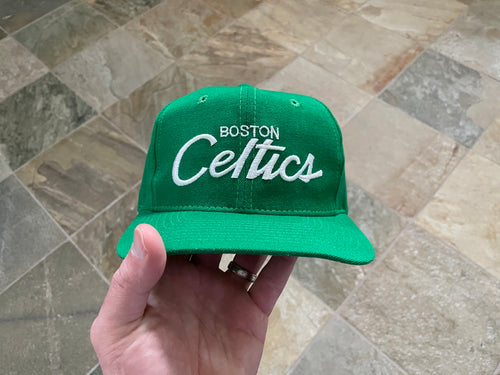 Vintage Boston Celtics Sports Specialties Script Snapback Basketball Hat