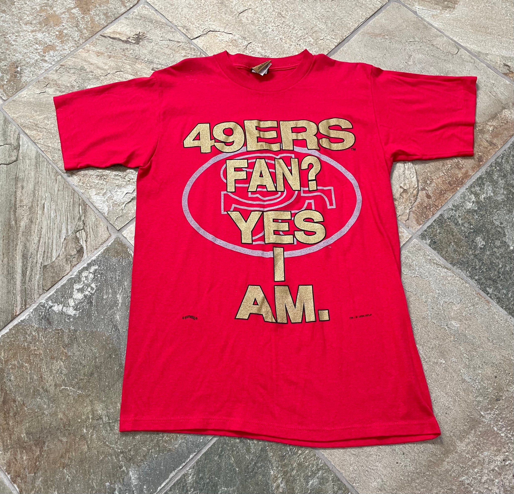 90s San Francisco 49ers T Shirt Unisex Medium Vintage Red 