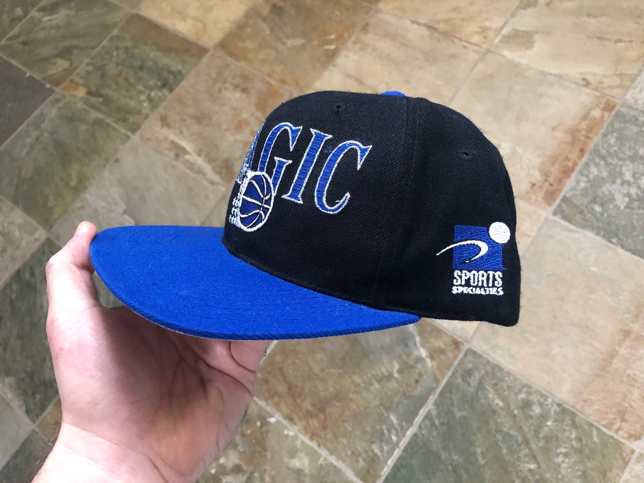 Vintage Orlando Magic Sports Specialties Laser Snapback Basketball