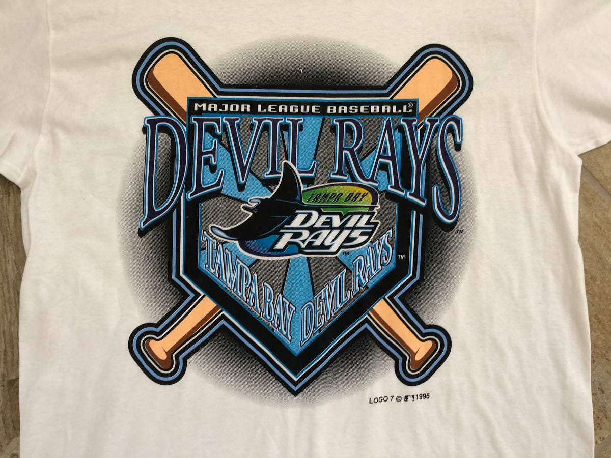 Vintage Tampa Bay Devil Rays Logo 7 Baseball Tshirt, Size Large – Stuck ...