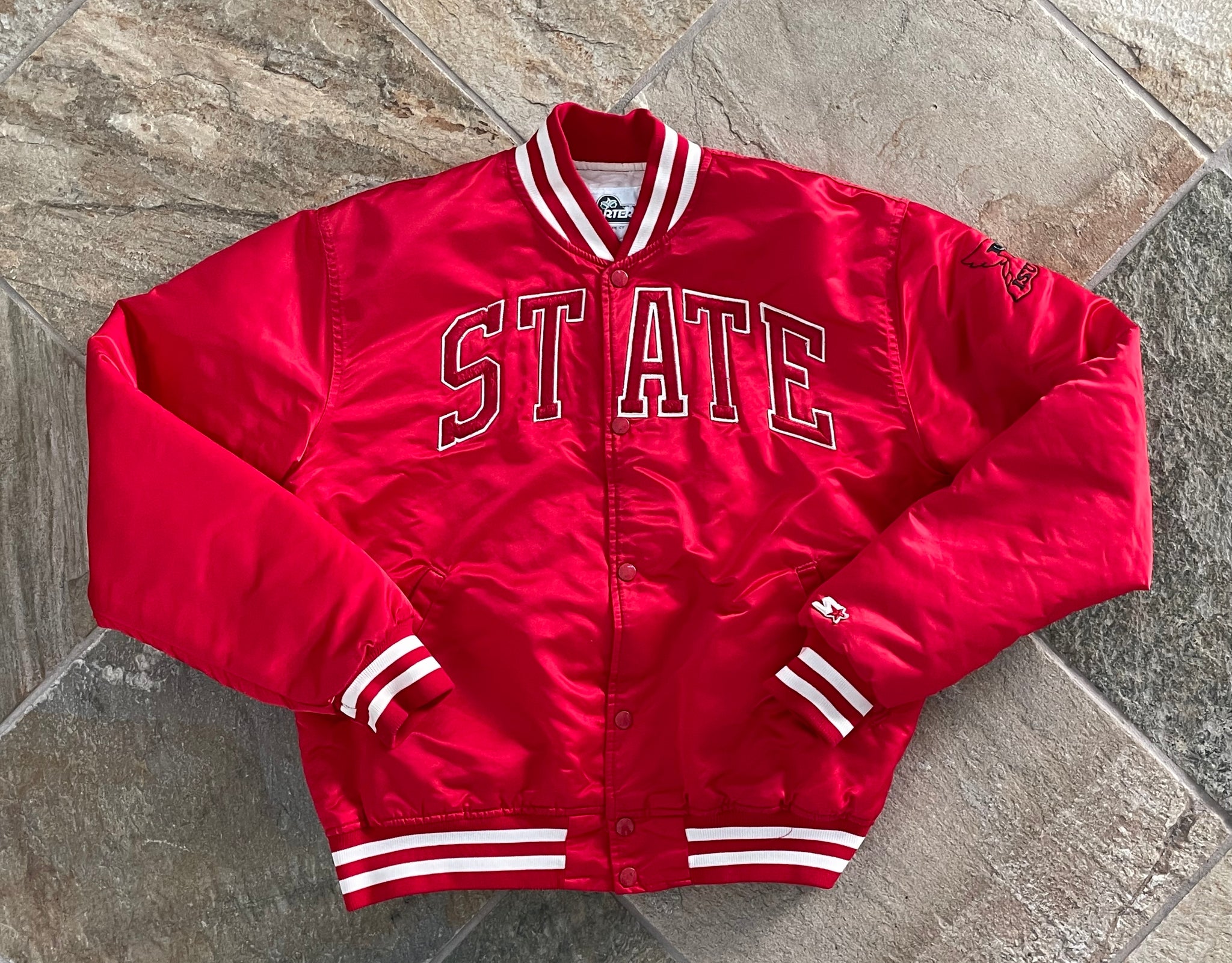 Vintage Illinois State Redbirds Starter Satin College Jacket, Size