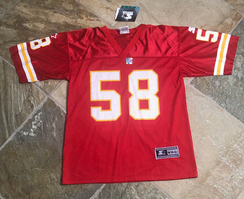 Vintage Kansas City Chiefs Derrick Thomas Starter Football Jersey, Size Youth Medium 10-12