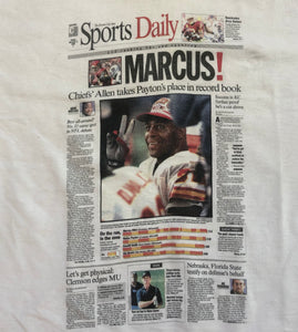 Vintage Kansas City Chiefs Marcus Allen Football Tshirt, Size Large