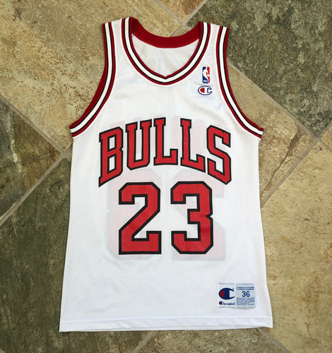 Vintage Chicago Bulls Michael Jordan Champion Basketball Jersey, Size 36, Small