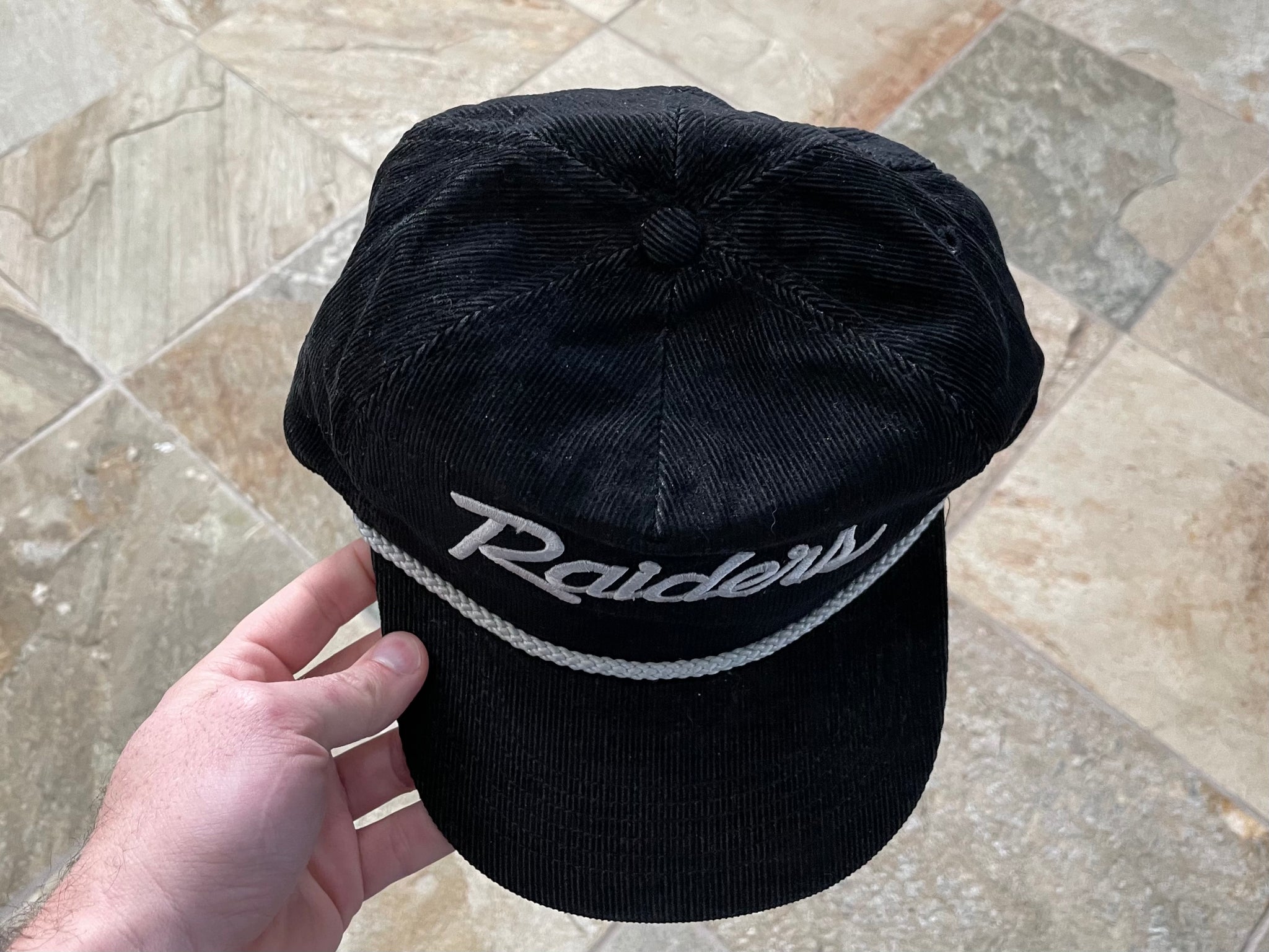 LOS ANGELES RAIDERS NFL CORDUROY HAT DEADSTOCK