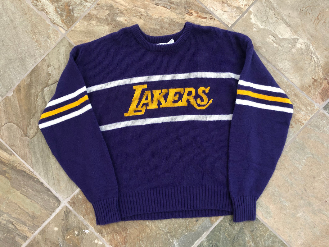 Vintage Los Angeles Lakers Cliff Engle Basketball Sweater Sweatshirt, Size Large