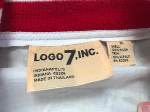 Vintage Indiana Hoosier Dome Logo 7 Windbreaker College Basketball Jacket, Size XL