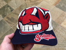 Load image into Gallery viewer, Vintage Cleveland Indians The Game Big Logo Snapback Baseball Hat