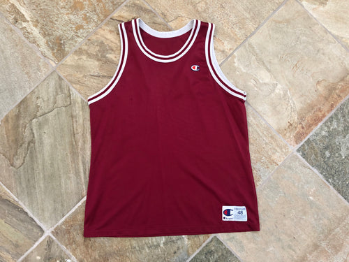 Vintage Blank Champion College Basketball Jersey, Size 48, XL