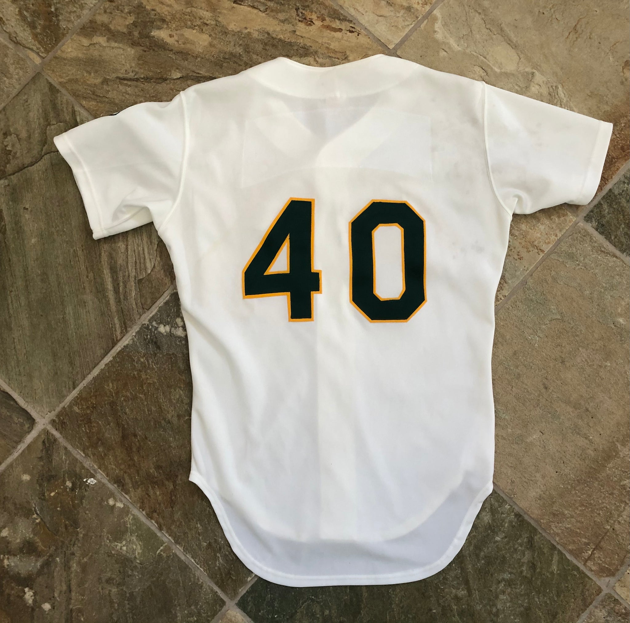Vintage 1980s Oakland Athletics A's Jersey by Rawlings, Screened