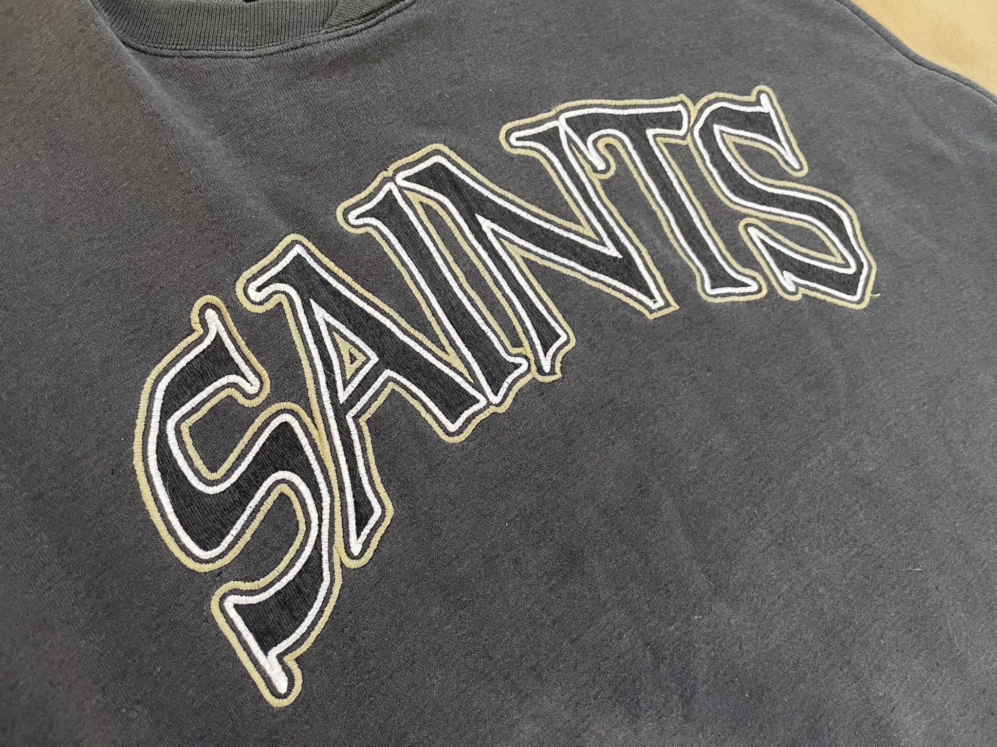 New Orleans Saints Retro 90's NFL Crewneck Sweatshirt Sport Grey / XL